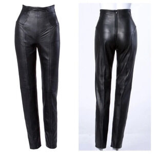 Vintage North Beach Leather Black Leather Pants